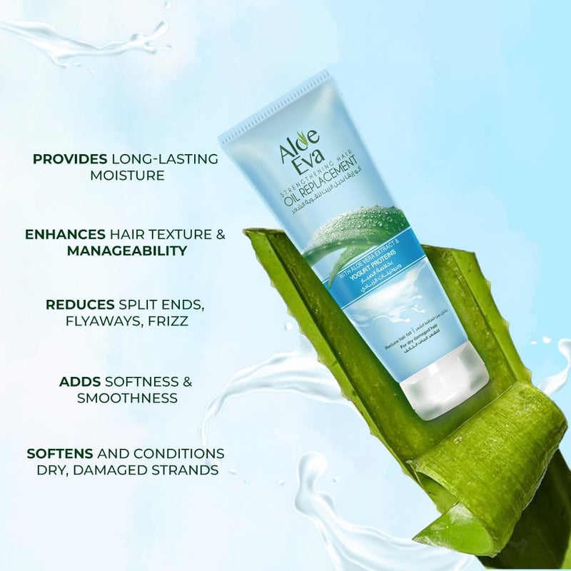 Aloe Eva Strengthening Hair Oil Replacement with Aloe Vera and Yogurt Proteins, 250ml - Image 4